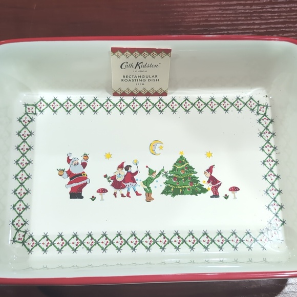 Cath Kidston Christmas Rectangular Roasting Dish - Picture 2 of 5